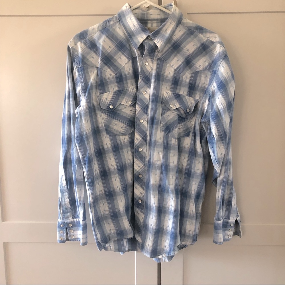 Vintage Wrangler Pearl snap button down